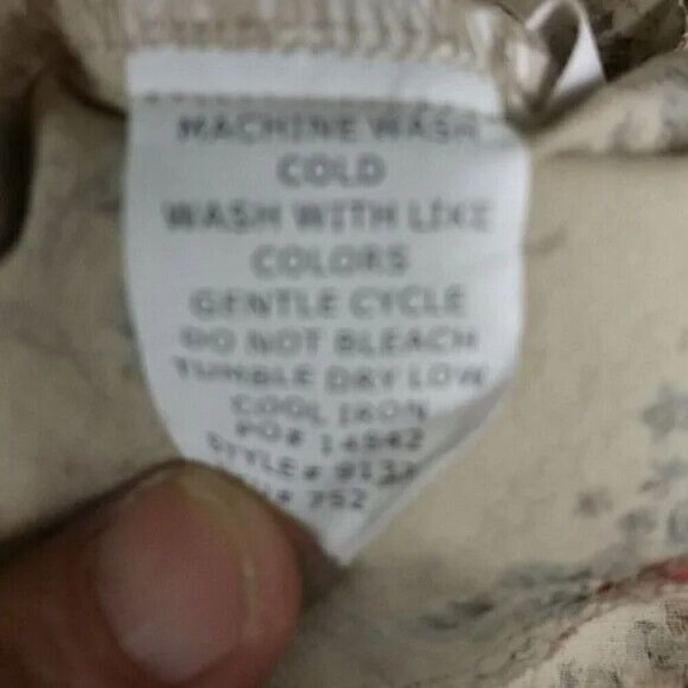 Bit & Bridle Button Down Shirt Floral Pattern Blouse Long Sleeve Top XL - Picture 4 of 4